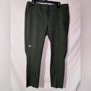 LOFT Women's Olive Green Dress Pants - Straight Trousers